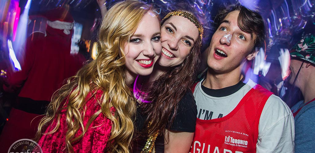 Beautiful women on the dance floor of Pacifico