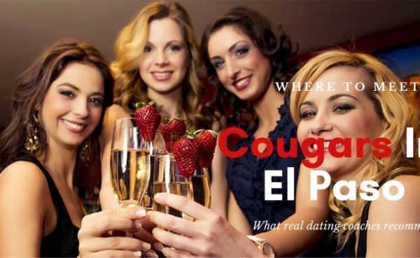 A group of attractive cougars in El Paso drinking champagne at a bar