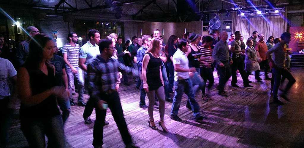 A dance class at La Rumba