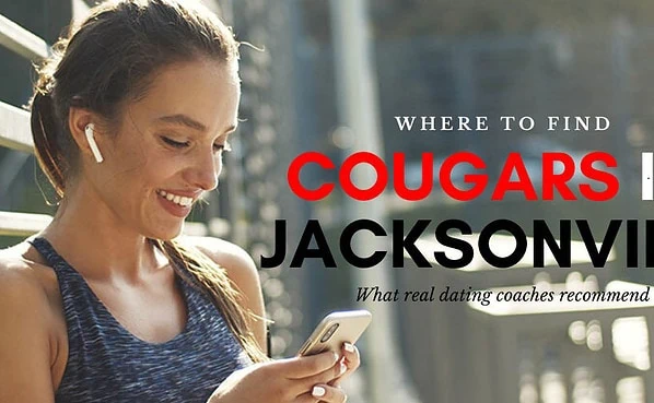 A Jacksonville cougar on her phone while jogging