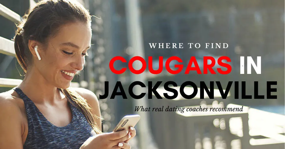 A Jacksonville cougar on her phone while jogging