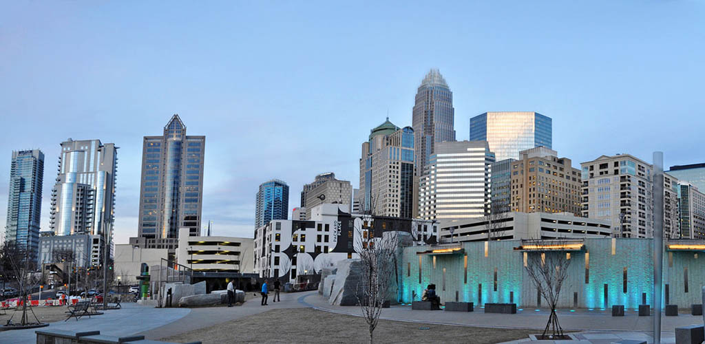 Romare Bearden Park skyline