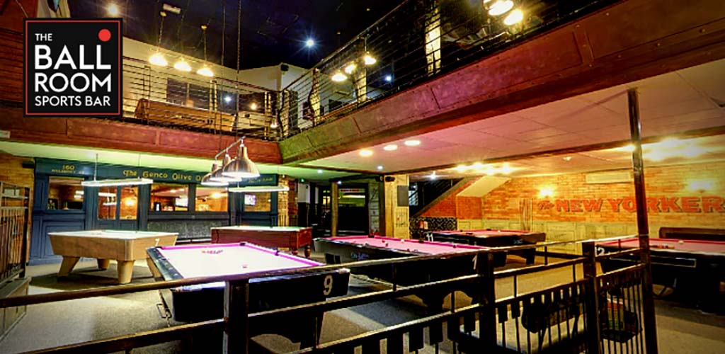 The pool tables at The Ball Room