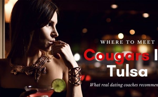 A Cougar in Tulsa sipping cocktail by the bar