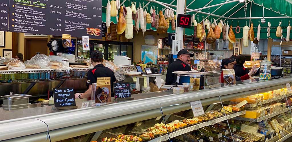 Various meats at Sam's Italian Deli and Market