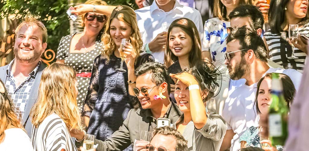 Day drinking during a sporting event at The Balmain Hotel