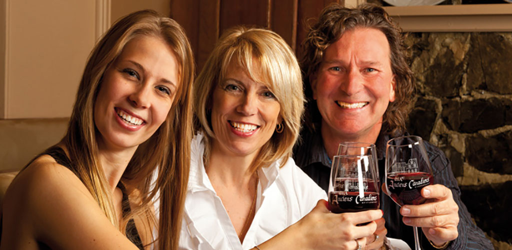 Cougars in Quebec City drinking wine at Marché du Vieux-Port