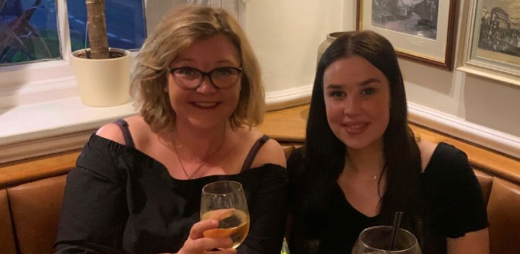 Mature women enjoying some wine at Fox and Hounds Barn