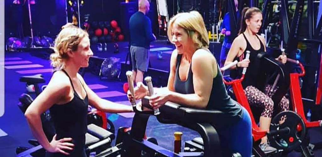 Ladies chatting between workouts at Gravity Health Club