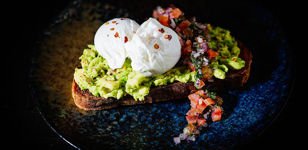 Avocado and eggs on toast from Hotel du Vin