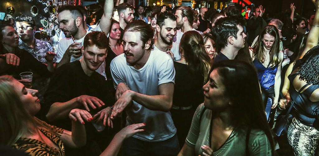 The lively dance floor of Hootananny