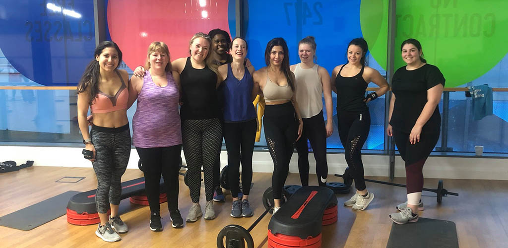 Hot cougars in Birmingham working out at The Gym