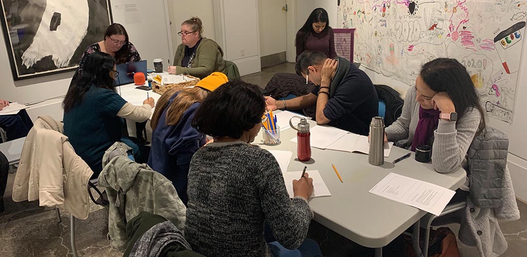 A class at Art Gallery of Mississauga