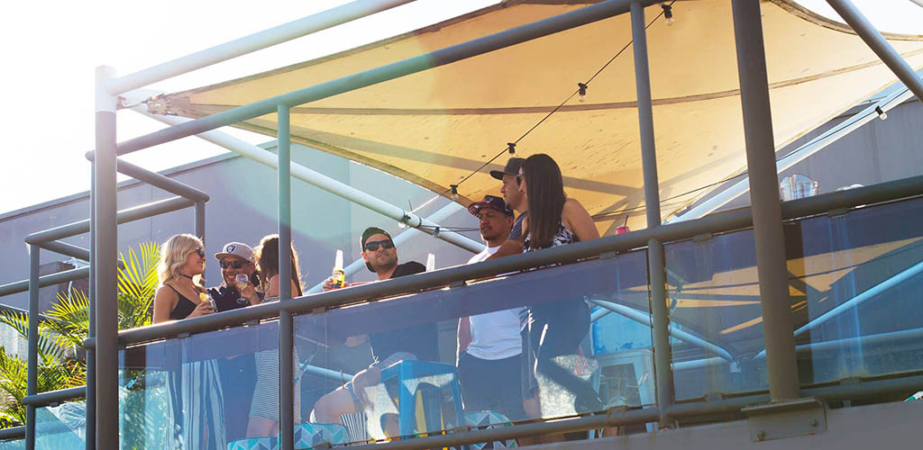 The balcony of Berkeleys Sports Club