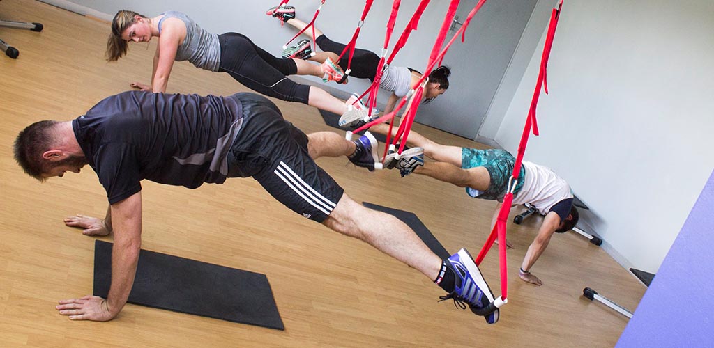 A workout class at Biolife Gymnasium