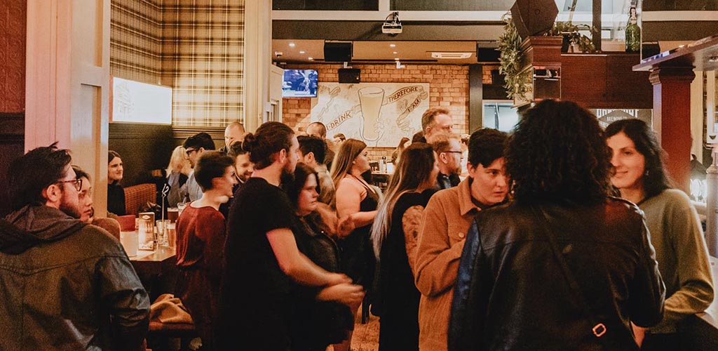 A busy night at Brew Bar on Quay