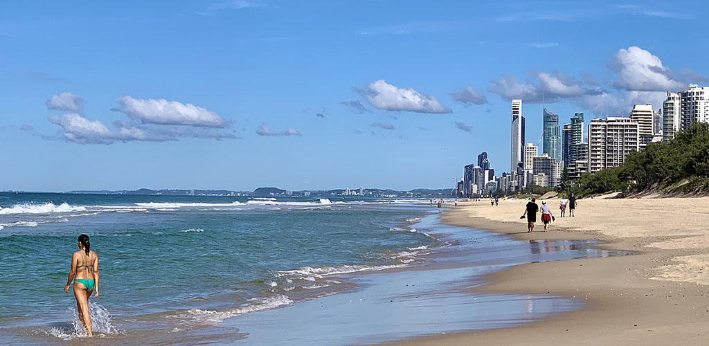 The pristine Surfers Paradise