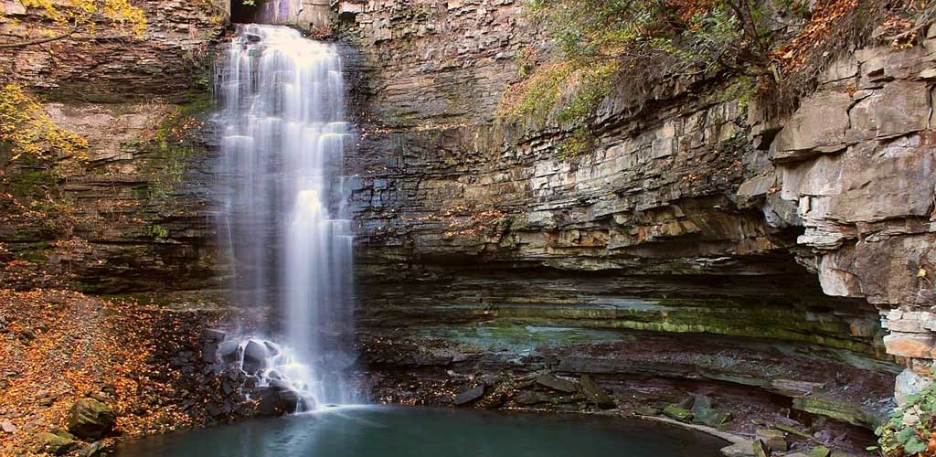 The beautiful Tiffany Falls