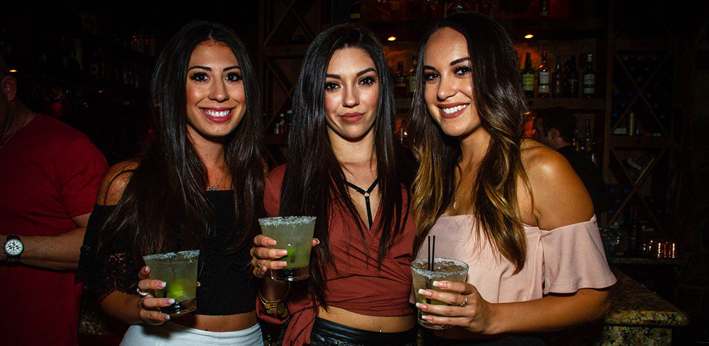 Young cougars in Fresno drinking margaritas at The Standard Restaurant and Lounge