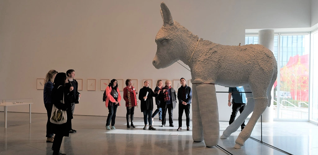 A giant exhibit at the Surrey Art Gallery