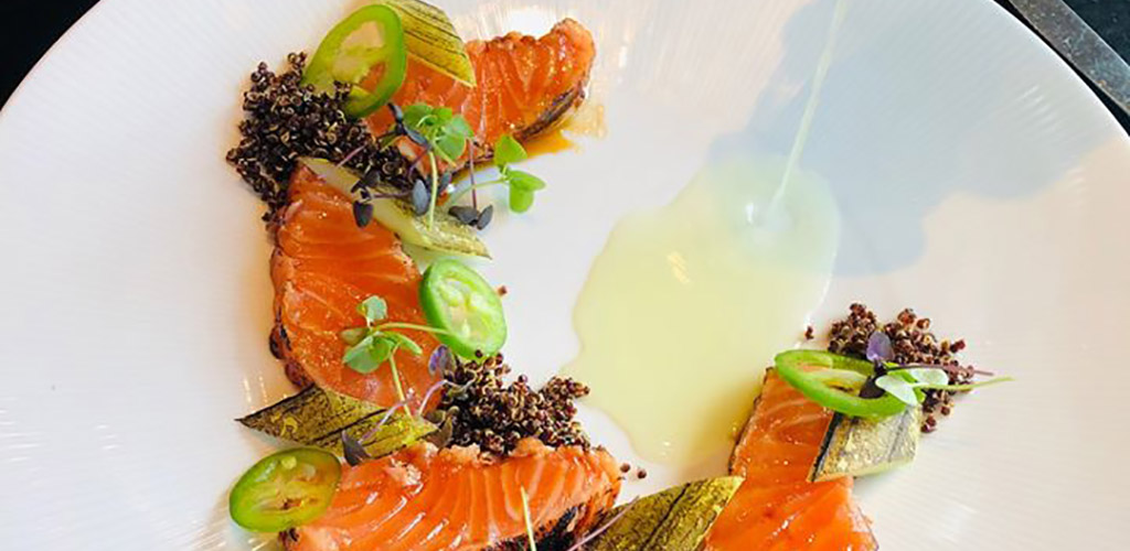 A smoked salmon dish from Grand Street