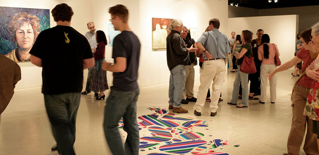 A sizable crowd at LexArts Gallery