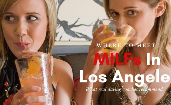 Los Angeles MILFs sipping cocktails at a bar