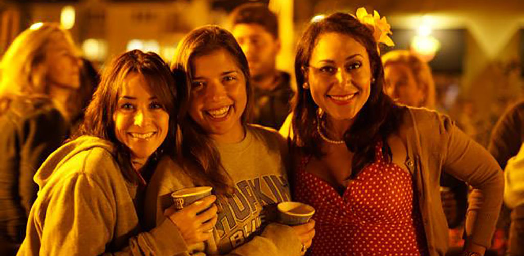 Beautiful women partying at Tomatoes Restaurant