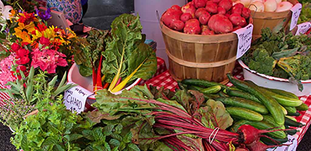 Fresh produce from Bloomington Farmers Market