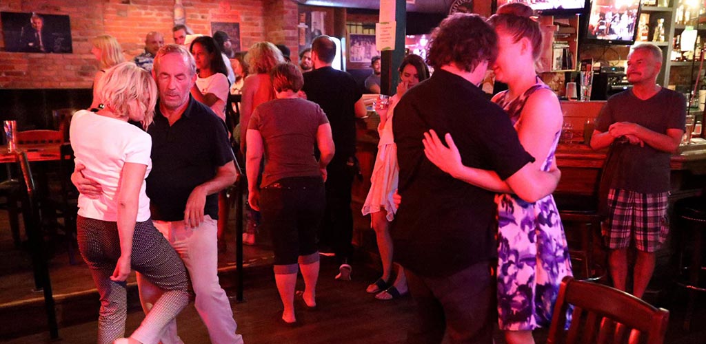 Couples dancing at Cadillac Lounge