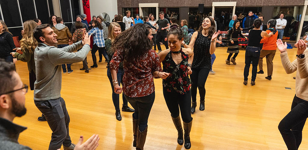 Cougars in Massachusetts learning how to dance at Club Passim