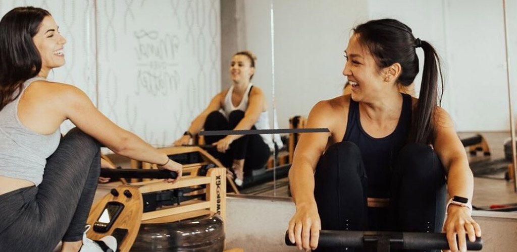 Mature women working out at Hive Fit