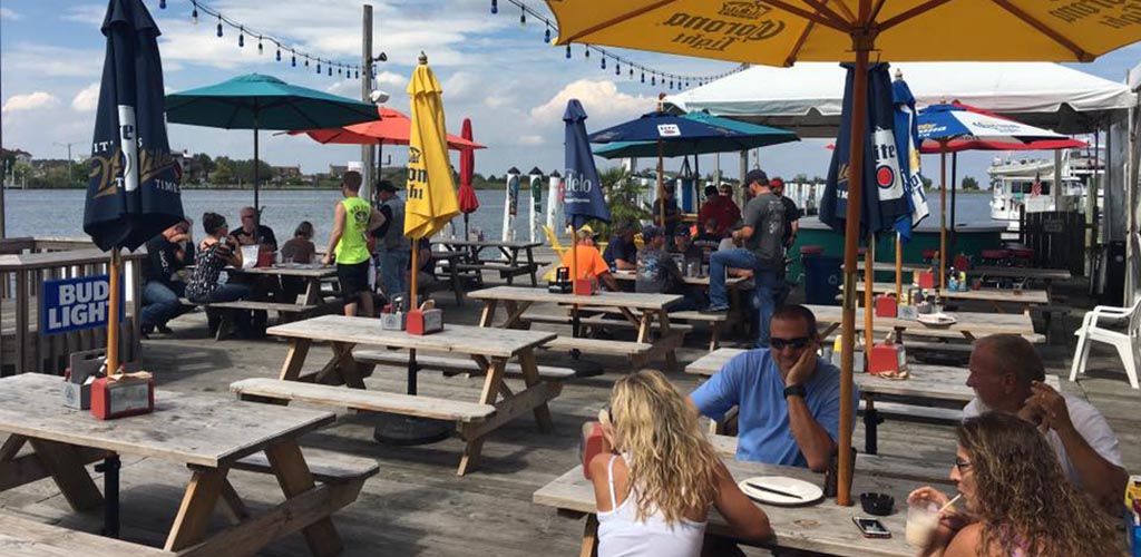 The outdoor area of Red Eyes Dock Bar