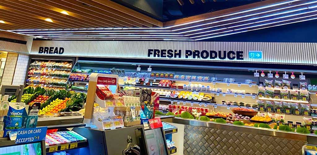 The produce area of Romeo's Organic Wholefoods