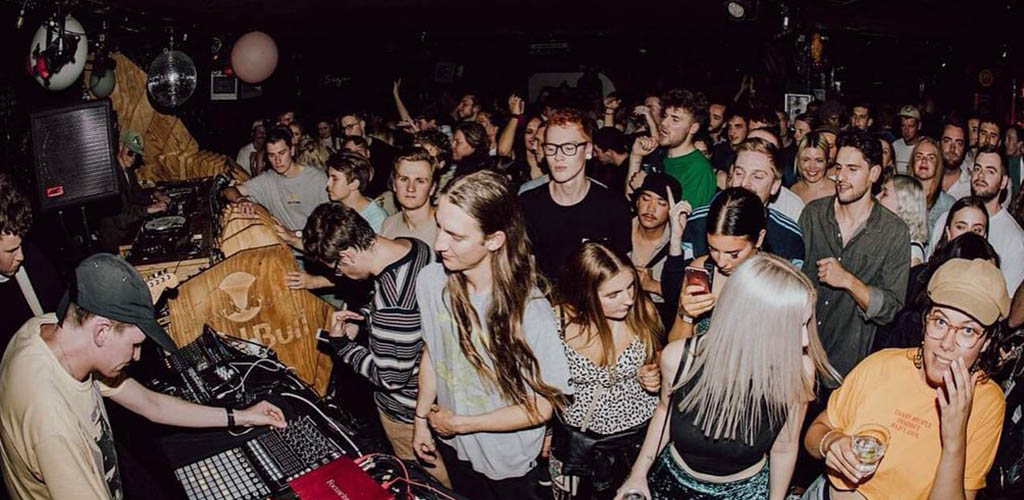 The crowded dance floor of Sugar Club