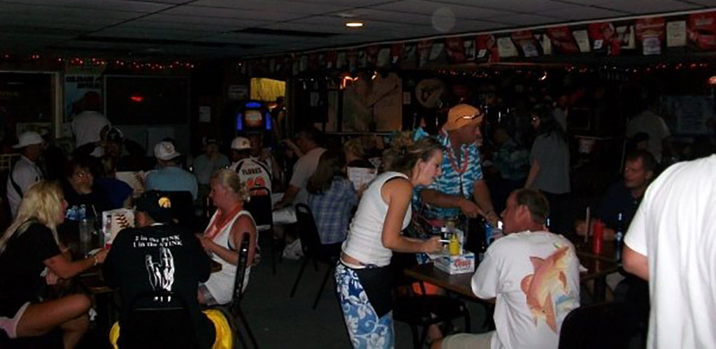 The crowd at The Frontier Club