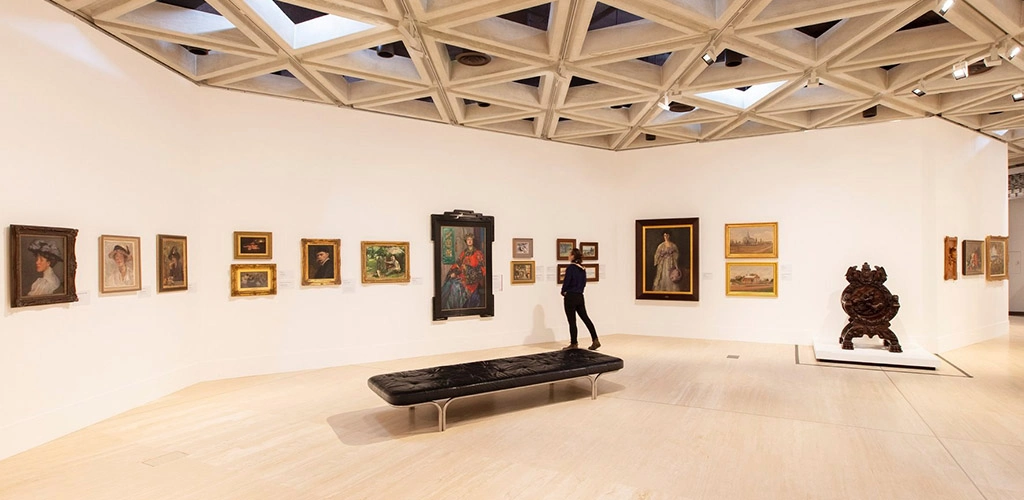 The spacious display area of Art Gallery of Western Austalia