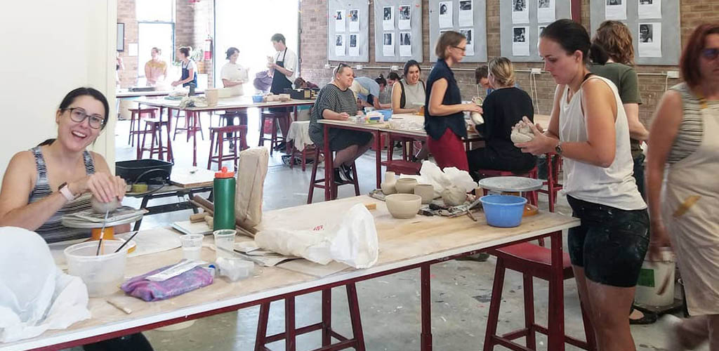 A pottery class with Perth MILFs at Claymake Studio