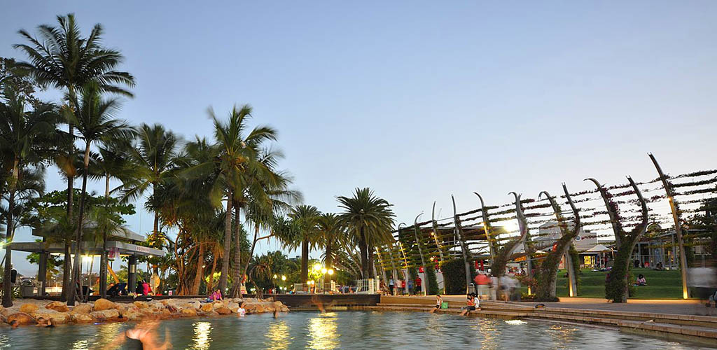 The pools at Palm Beach Parklands