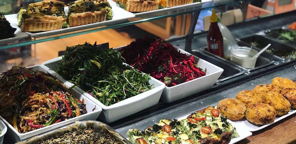 Offerings at the kitchenette in Mountain Creek Whole Foods