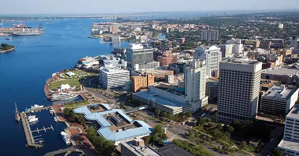 Waterfront at Norfolk Virginia