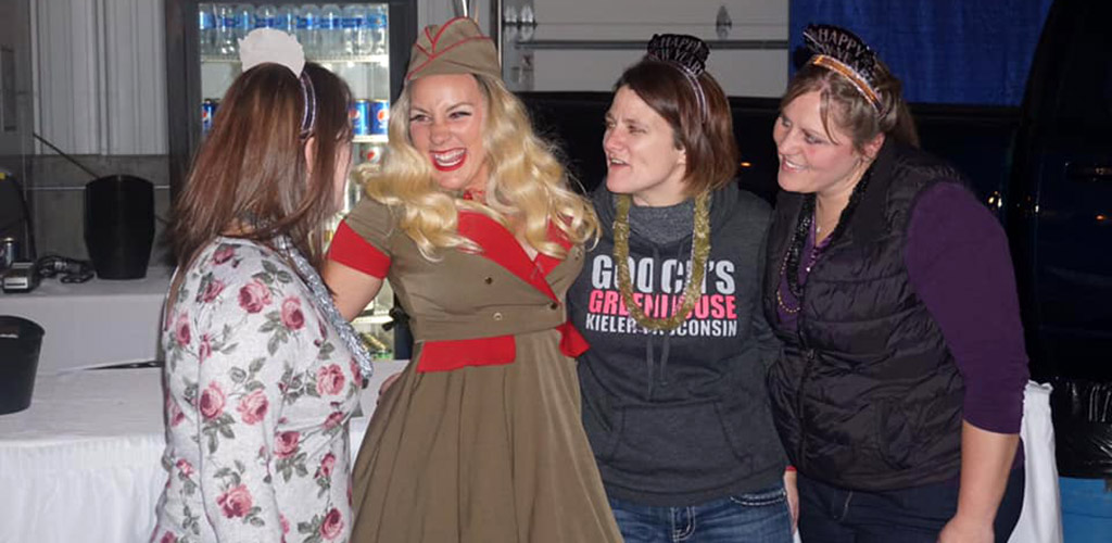 A woman in costume during an event at Front Street Brew