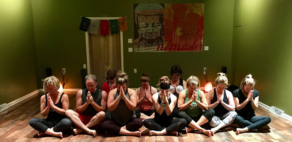 A yoga class at Broad Street Yoga