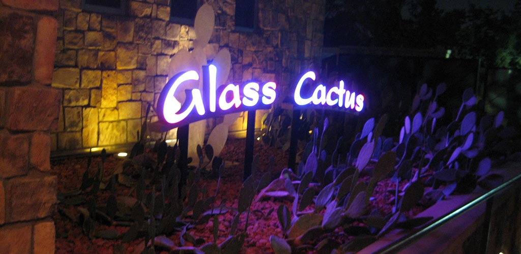 The sign at Glass Cactus Nightclub