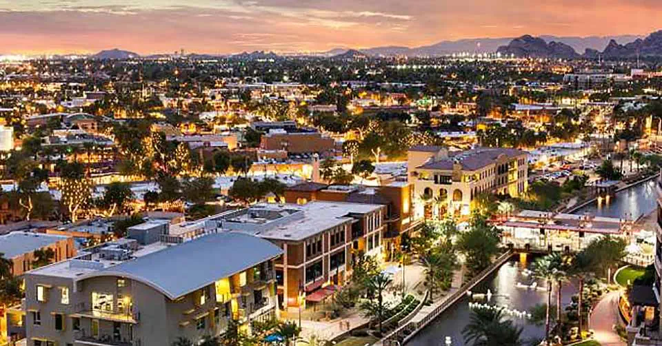 Aerial view of Scottsdale