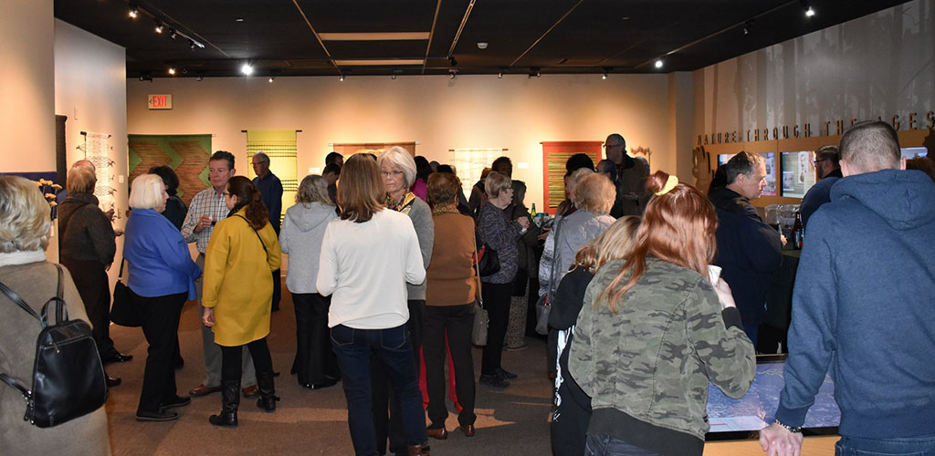 People in the museum at Fontenelle Forest