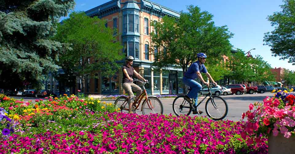 Biking at Fort Collins Colorado