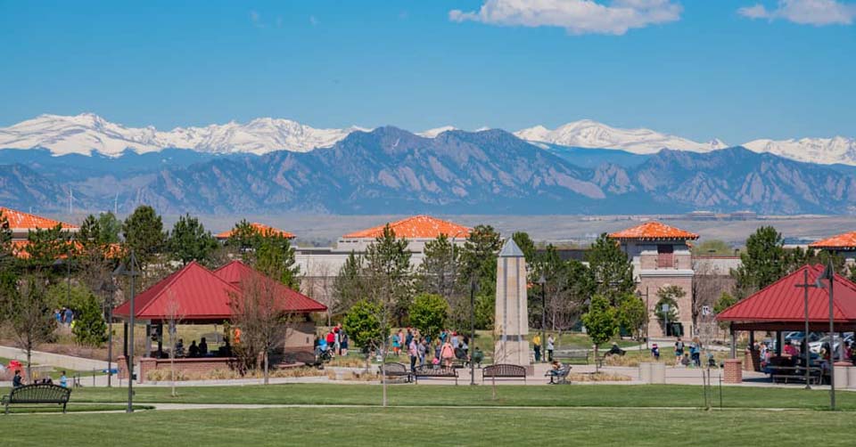 Mountain view at Westminster Colorado