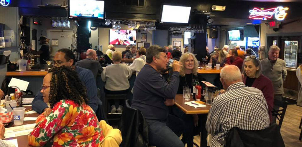 The Pond Bar and Grill on a busy night