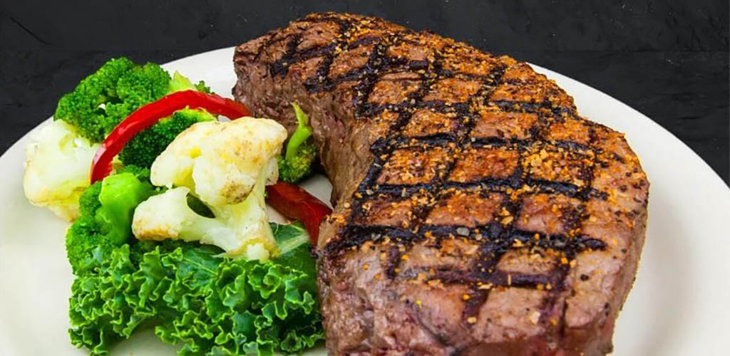 A huge steak from Cattleman’s Roadhouse